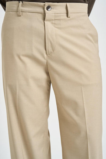 Pantalone uomo gamba dritta sabbia - 5