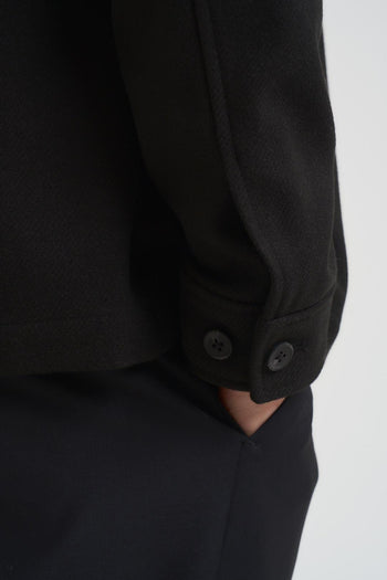 Giubbotto a camicia uomo nero - 4