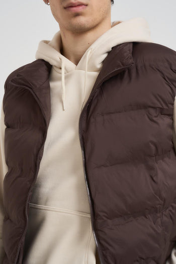 Gilet uomo trapuntato marrone - 3