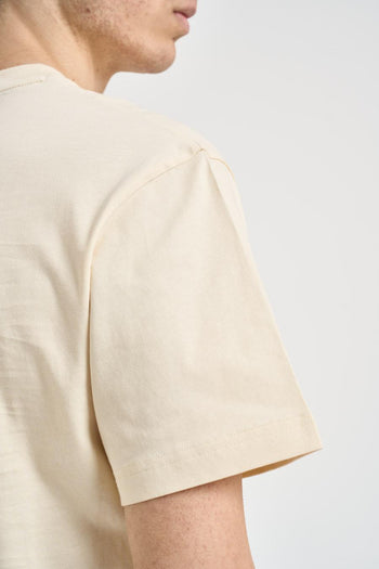 T-shirt uomo girocollo panna - 4