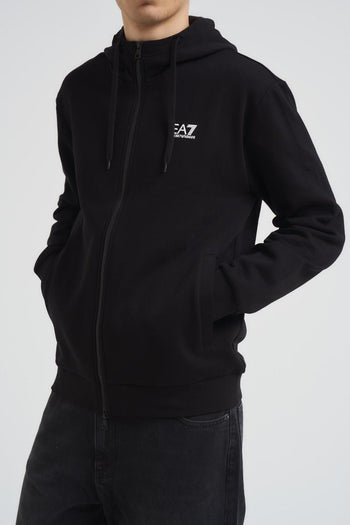 Felpa uomo con cappuccio nera - 3
