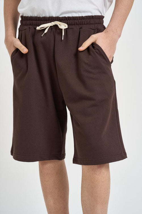 Bermuda uomo sportivo marrone