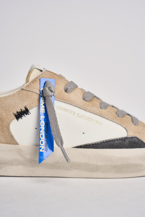 Sneakers uomo beige e nere - 2