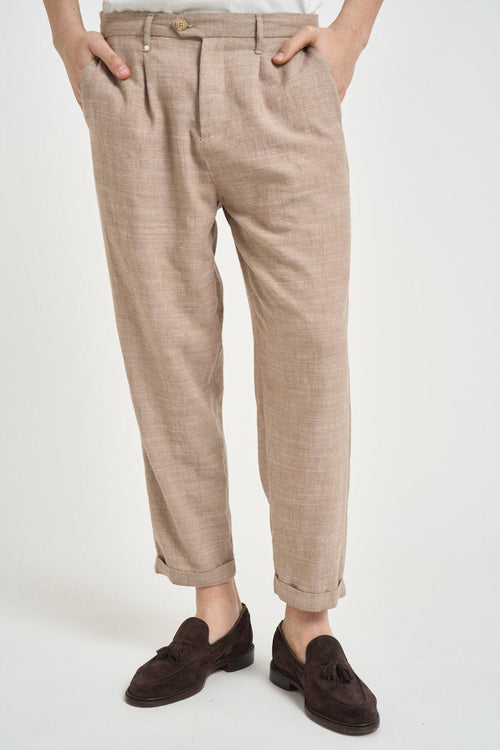 Pantalone uomo chino beige