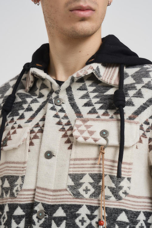 Giubbotto uomo a camicia multicolor - 2