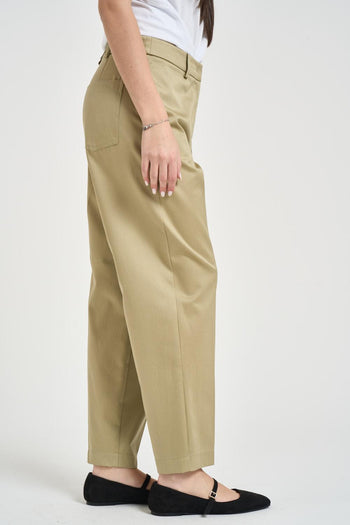 Pantalone donna dritto beige - 5