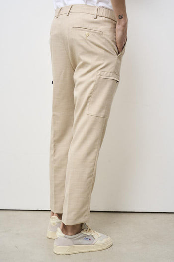 Men's regular beige trousers - 5