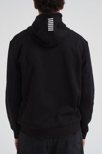 Felpa uomo con cappuccio nera - 4