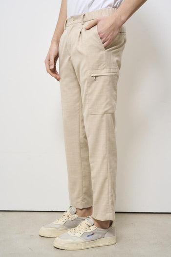 Men's regular beige trousers - 3