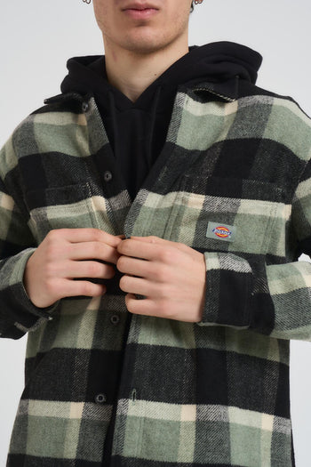 Camicia uomo a quadri verde - 3