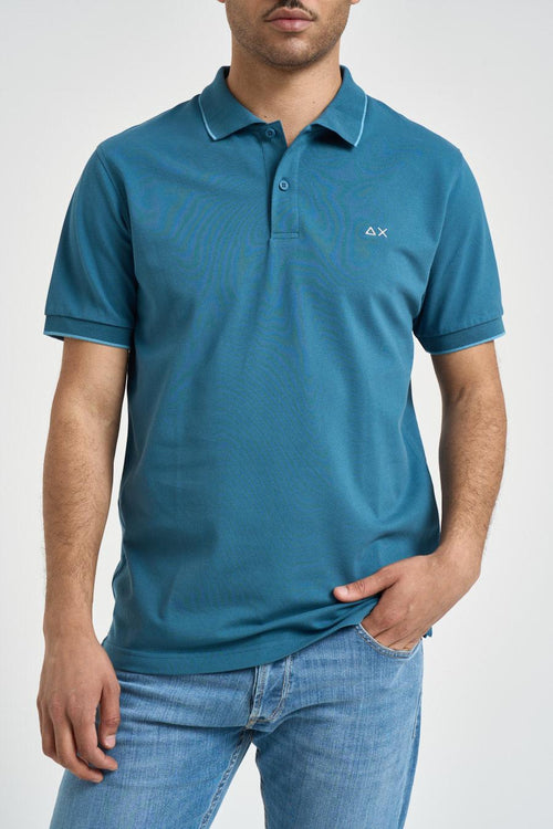 Polo uomo blu petrolio