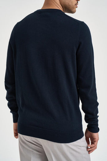 Maglia uomo girocollo blu - 3
