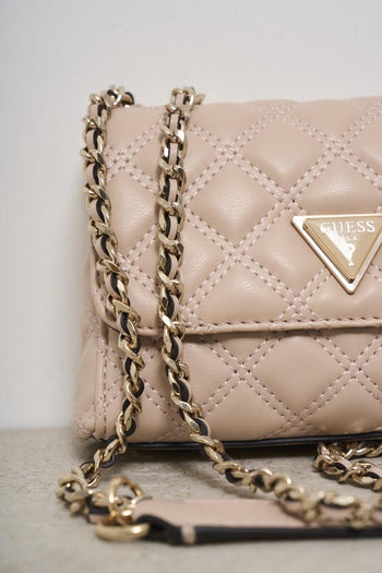 Women's bag with a dusty pink shoulder strap - 3