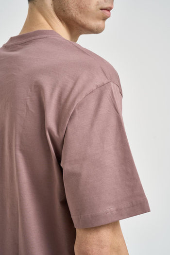 T-shirt uomo over malva - 4