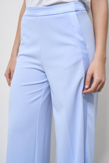 Pantalone donna gamba dritta celeste - 4