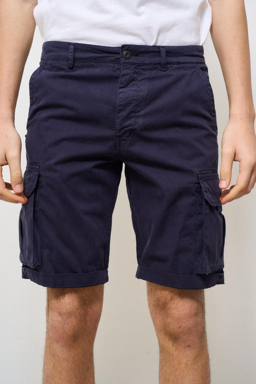 Bermuda uomo cargo blu