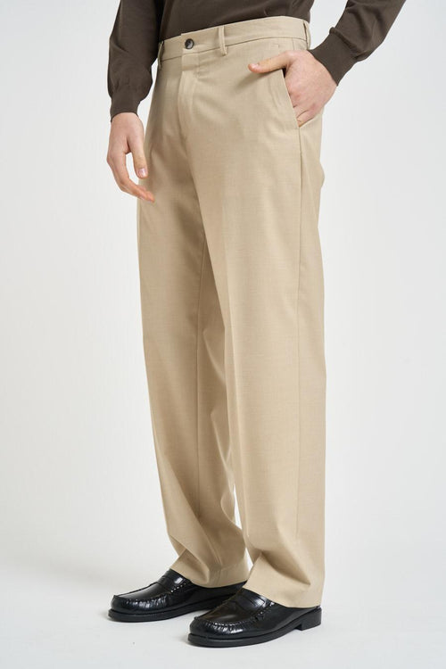 Pantalone uomo gamba dritta sabbia - 2