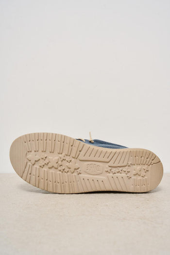 Scarpa da barca uomo Wally blu - 7