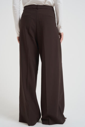 Pantalone donna over marrone - 5