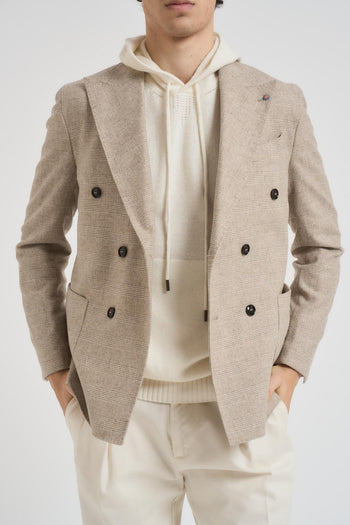 Giacca uomo doppiopetto beige - 7