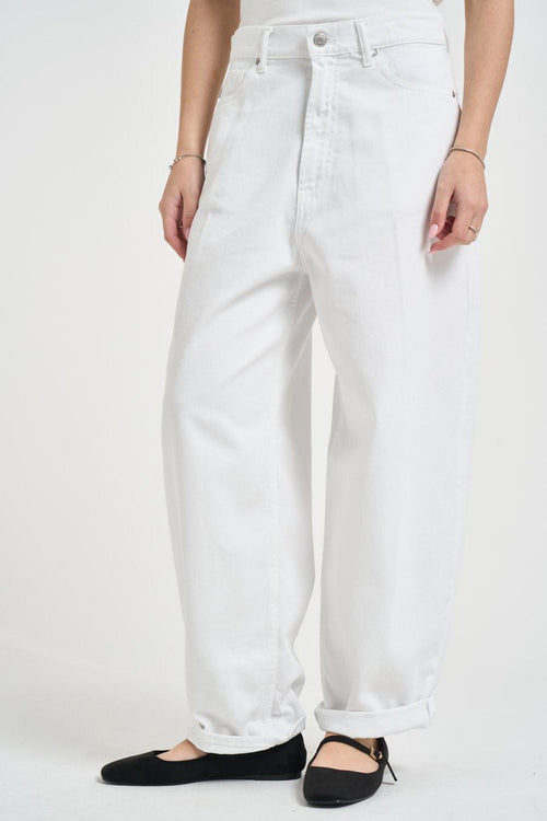 Jeans donna Laila in denim bianco