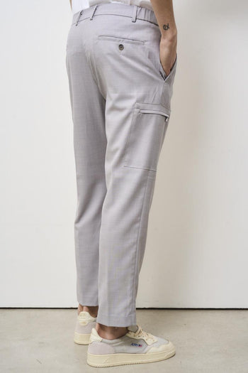 Men's regular pearl grey trousers - 5