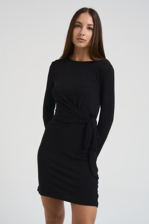 Abito donna aderente nero - 2