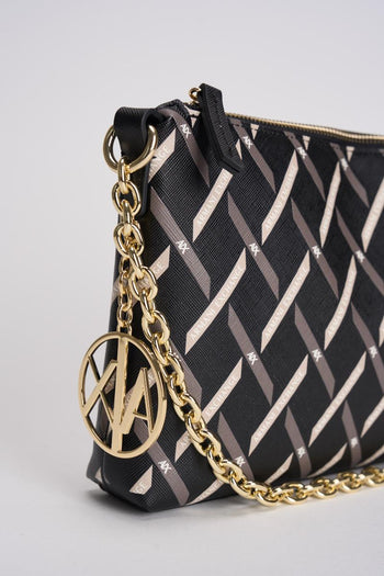 Borsa donna fantasia nera - 4