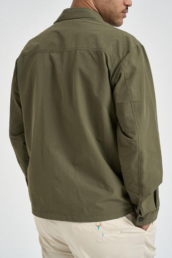 Giubbotto uomo a camicia verde militare - 5