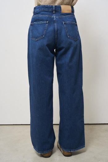 Jeans donna gamba dritta denim scuro - 4