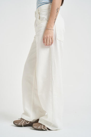 Jeans donna Mia in denim bianco - 3