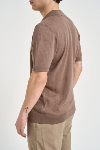 Polo uomo in maglia fango - 3