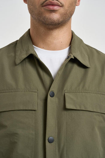Giubbotto uomo a camicia verde militare - 3