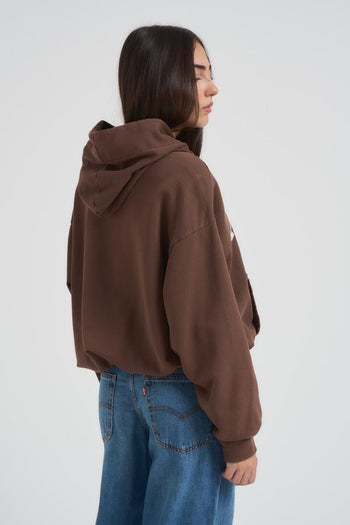 Felpa donna Harvard marrone - 3