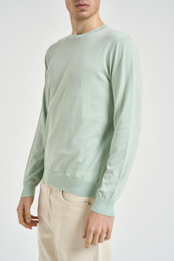 Maglia uomo girocollo verde acqua - 3