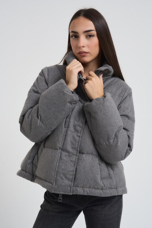 Piumino donna trapuntato grigio - 2