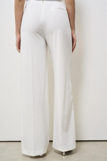 Pantalone donna gamba dritta bianco - 5
