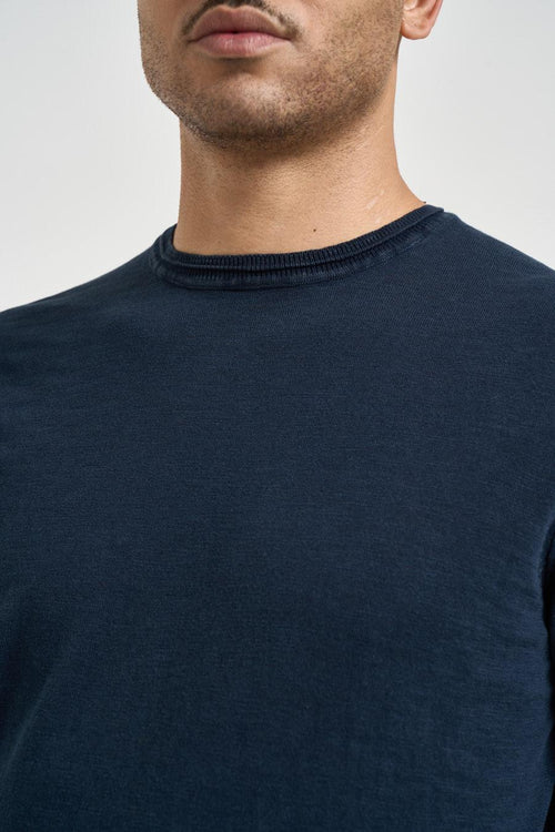 Maglia uomo girocollo blu - 2