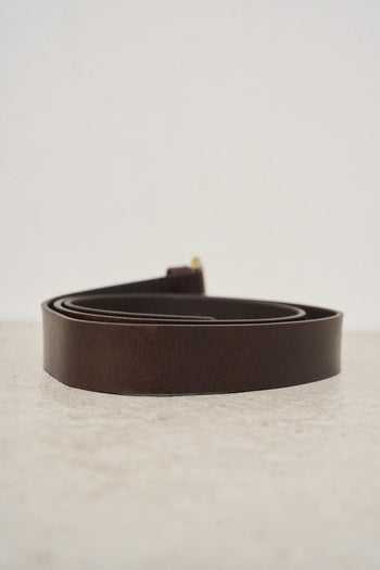 Brown women's leather belt - 3