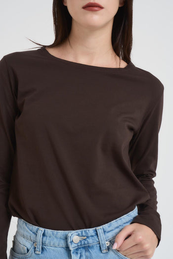 Maglia donna a maniche lunghe moro - 3