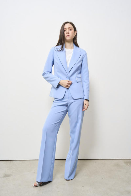 Complete light blue women's dress