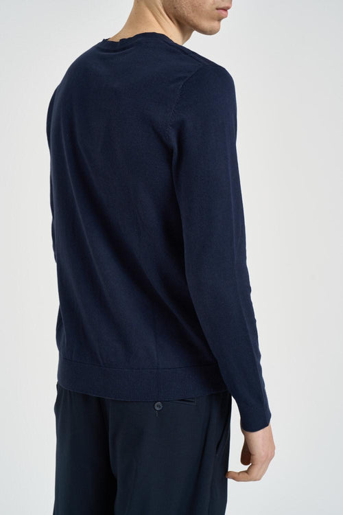 Maglia uomo girocollo blu - 2