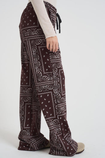 Pantalone donna bandana marrone - 5