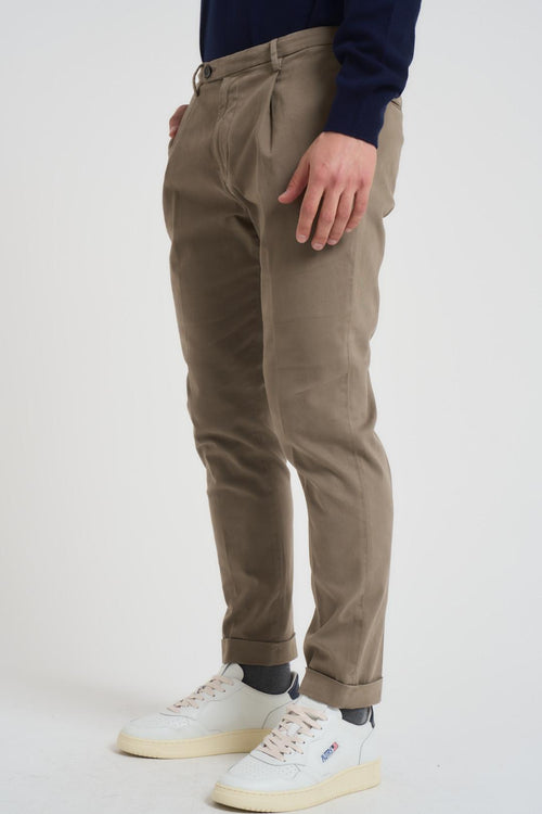 Pantalone uomo con pinces fango - 2