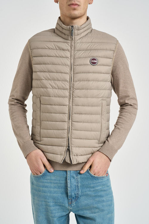 Gilet uomo piumino trapuntato beige - 2