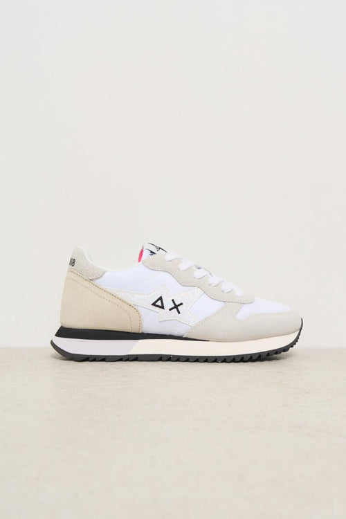 Sneakers donna bianca e beige