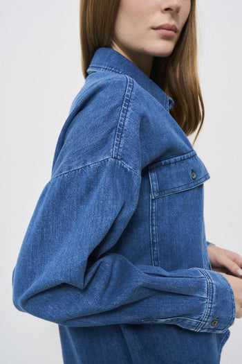 Zemira Dark Denim Women's Shirt - 4