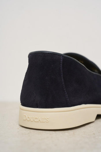 Men's blue suede moccasin - 7