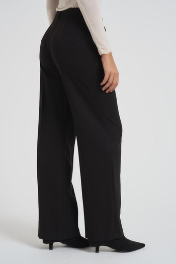 Pantalone donna a palazzo nero - 4