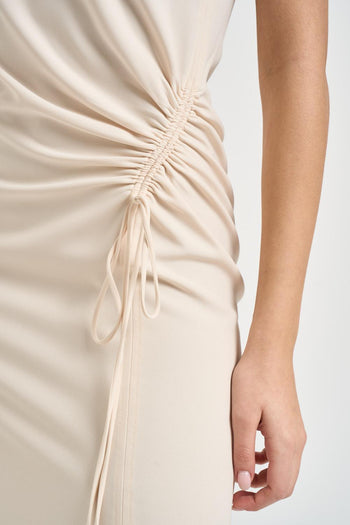 Abito donna midi panna - 4